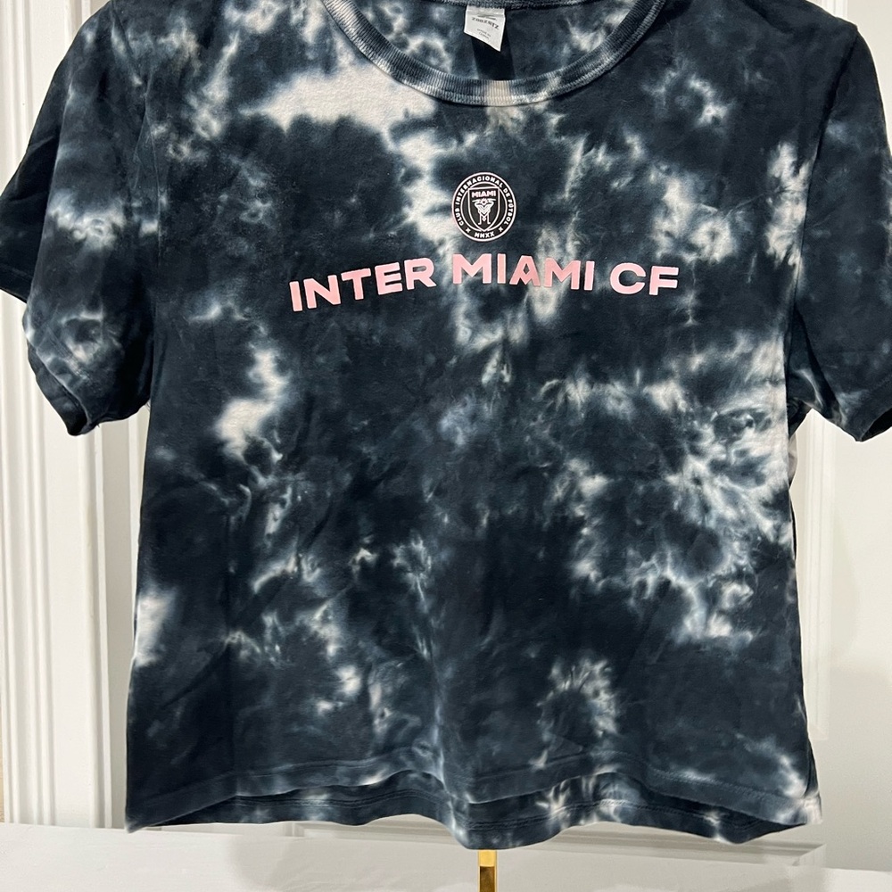 Women’s InterMiami CF Soccer Tie-Dye Women's Crop Top size Small